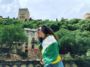 Bandera andaluza en Granada