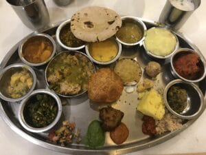 Comida vegetariana en Mumbai