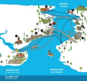 plano del estrecho del Bósforo