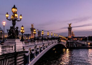 Puente Alejandro III al atardecer