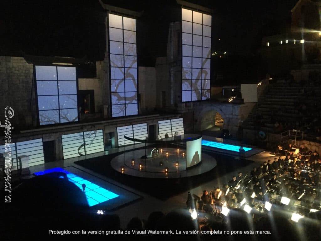 Teatro romano plovdiv noche