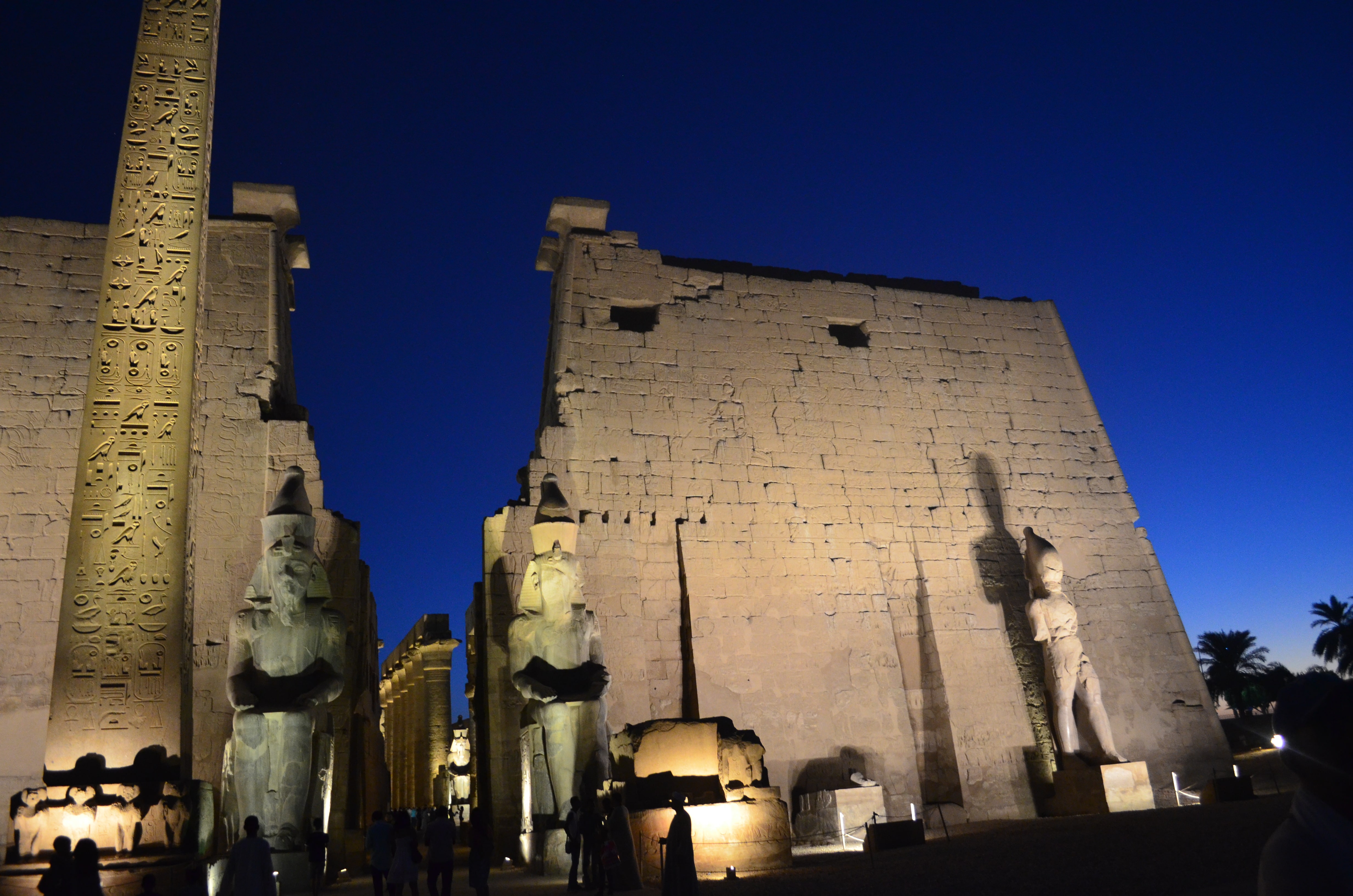 Vista del Templo de Luxor en Egipto