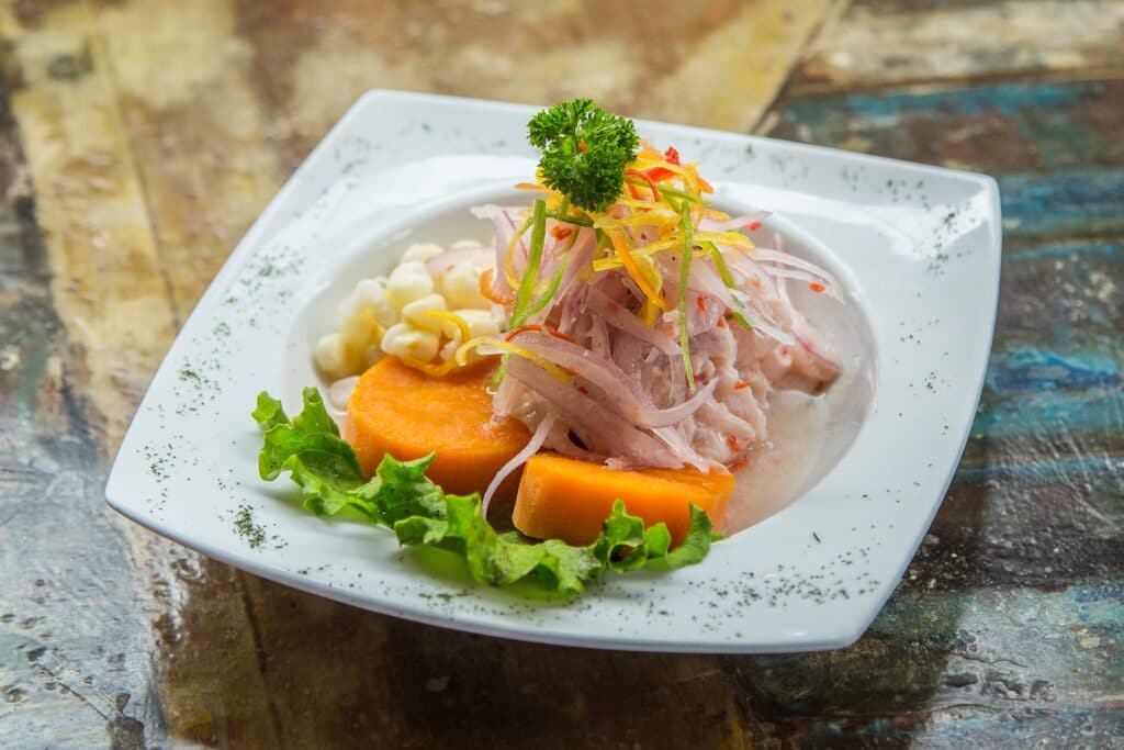 Ceviche Peruano. Comida Peruana