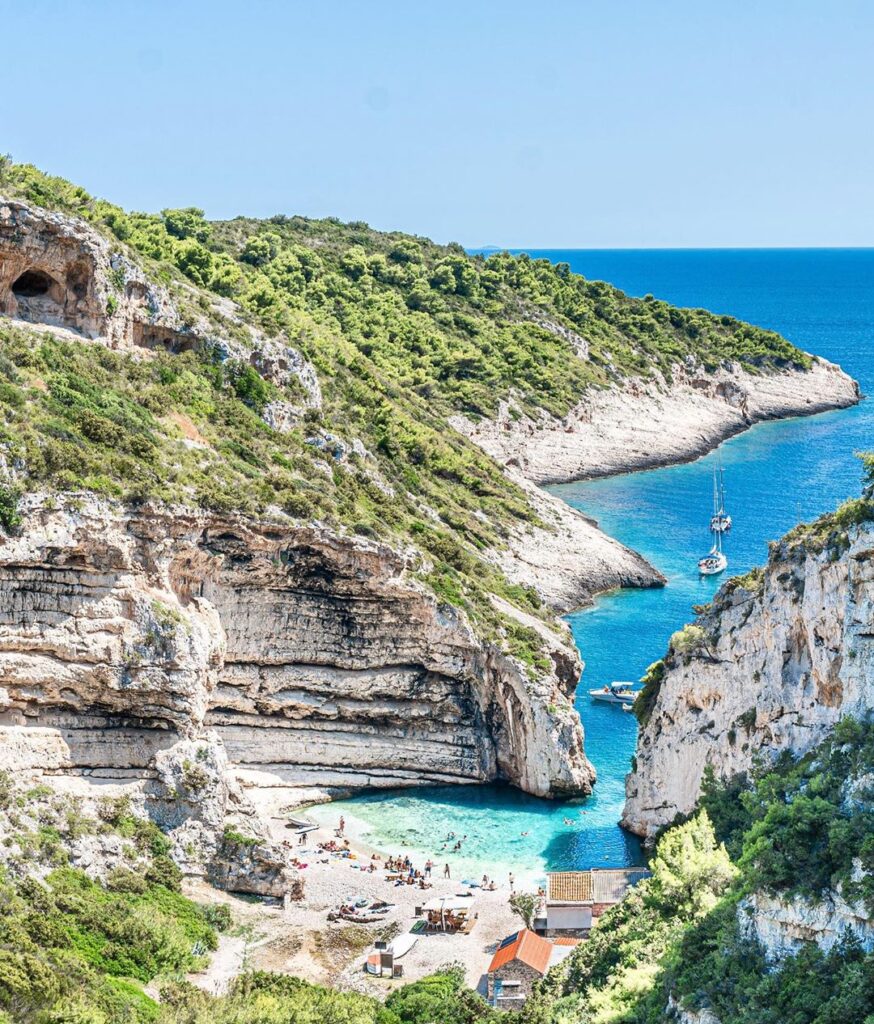 Playa stiniva, Croacia