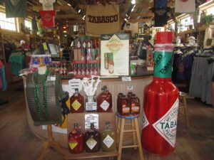 tienda de souvenirs en la fábrica de tabasco cerca de Baton Rouge