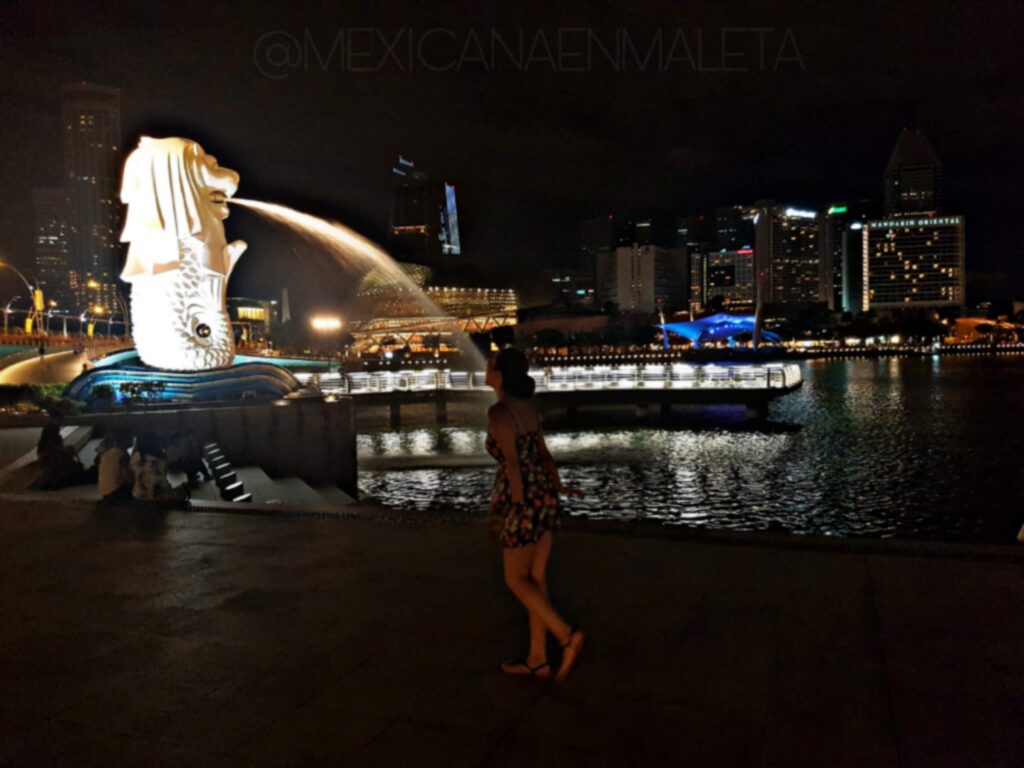 "Selfie" en Merlion Park, Singapur 