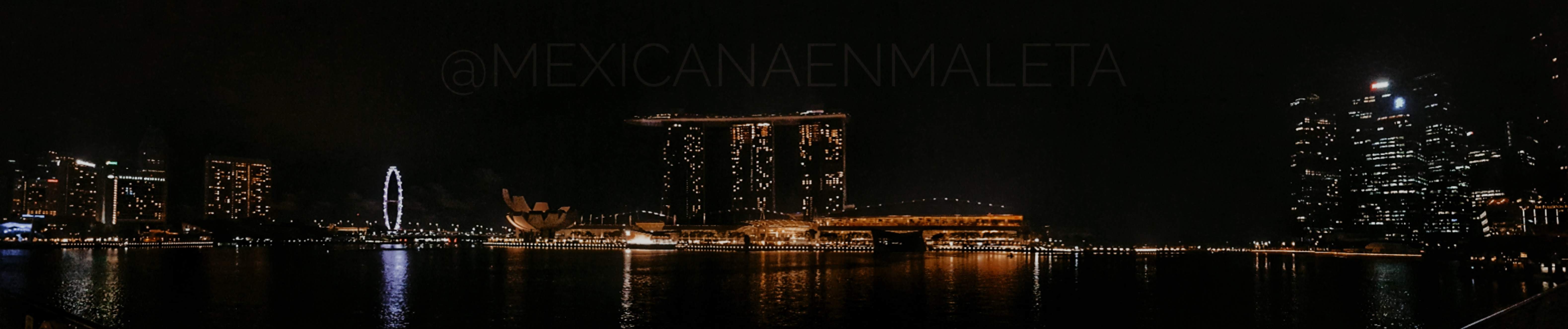 Panorámica de Marina Bay Sands, Singapur.