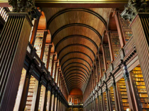 Irlanda con niños biblioteca Trinity College