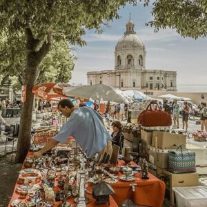 Vista de la Feria da Ladra