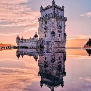 Torre manuelina en Belém el barrio monumental de Lisboa