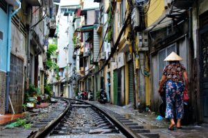 Train Street. Viajar a Vietnam