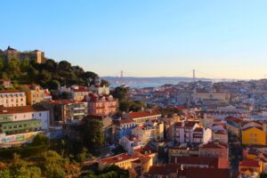 Vistas desde graça uno de los mejores miradores de Lisboa