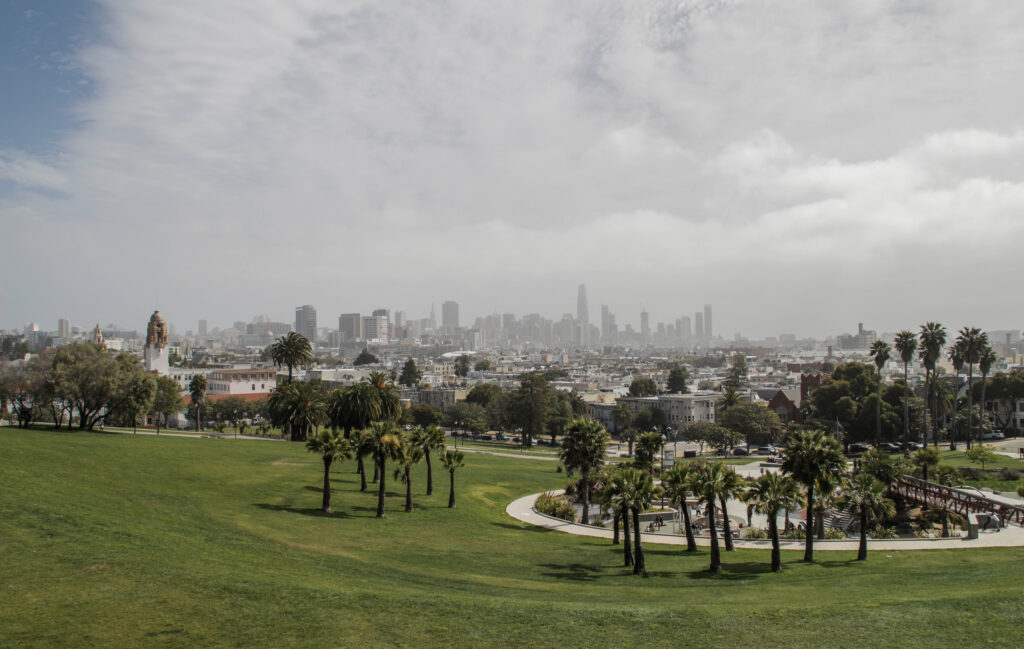 Vista de San Francisco desde Dolores Park