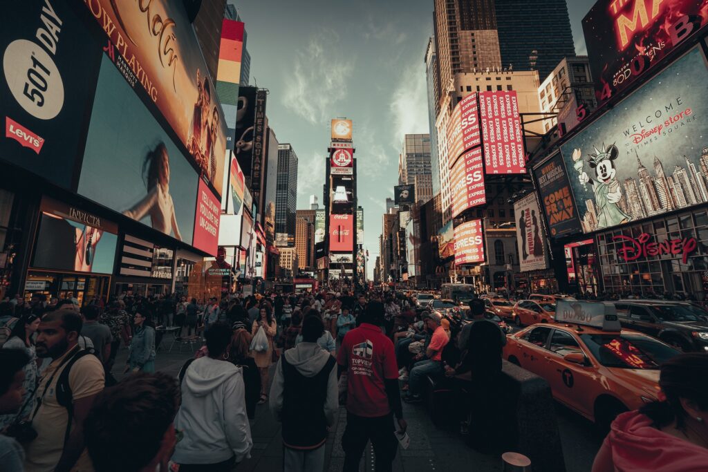 Nueva York durante el atardecer