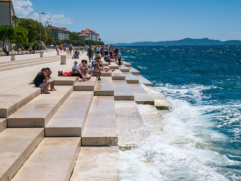 Escalones del organo maritimo, Zadar 